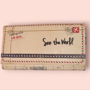 "See the World" Travel Documents/Passport Wallet